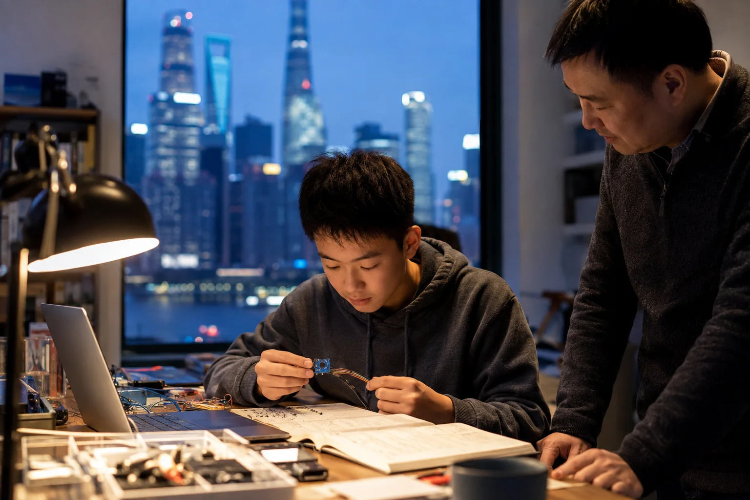 上海科创学习场景示意，非学生录取案例